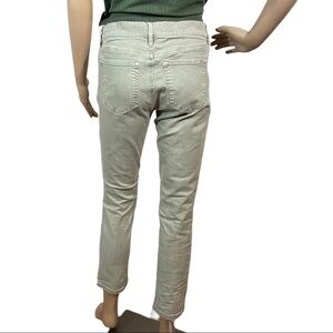 Ann Taylor loft light green colored skinny crop jeans